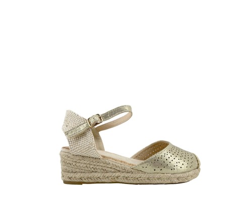 Sandalia Alpargata Tacón Cuña 